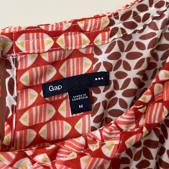 GAP Multi Colored Patterned Polyester Dress Women’s Size Medium - Picture 11 of 16